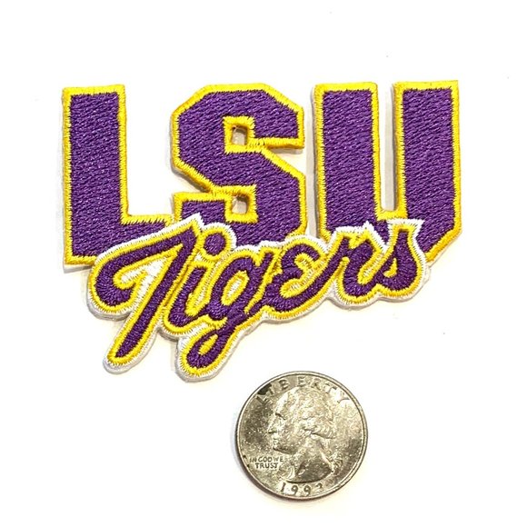 LSU Tigers patch iron on Louisiana State college football  fan DIY - Picture 1 of 1